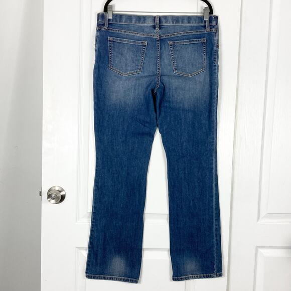 INGRID + ISABEL Jeans 12 Maternity Stretch-Panel Bootcut Blue Dark Wash - Picture 3 of 11